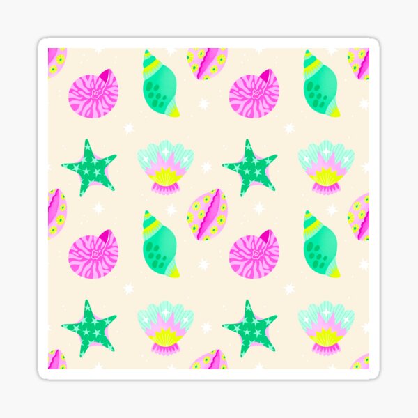 Item preview, Colourful Seashell Pattern designed and sold by Charlie Dyer.