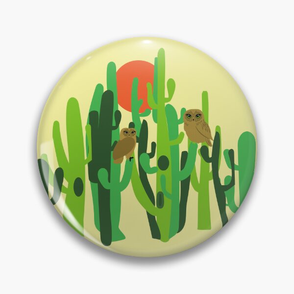 Item preview, Saguaros Cactus Forest Desert Owls Sunset designed and sold by Anna Lemos.