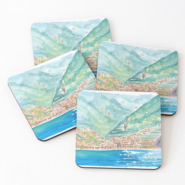 Item preview,  Minori on Amalfi Coast View from Mediterranean Sea designed and sold by artshop77.
