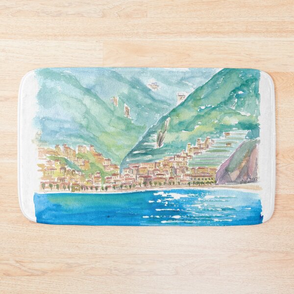 Item preview,  Minori on Amalfi Coast View from Mediterranean Sea designed and sold by artshop77.