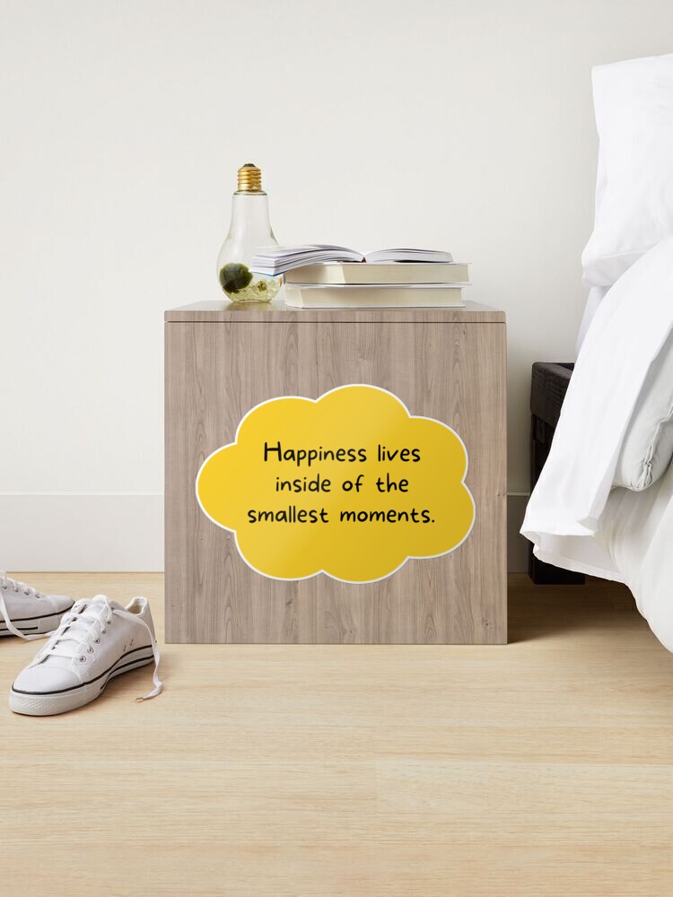 Cute Sticker for Kids and Adults - Happy Positive Quote Stickers - Yellow  Stickers Sticker for Sale by Christy Ann Martine