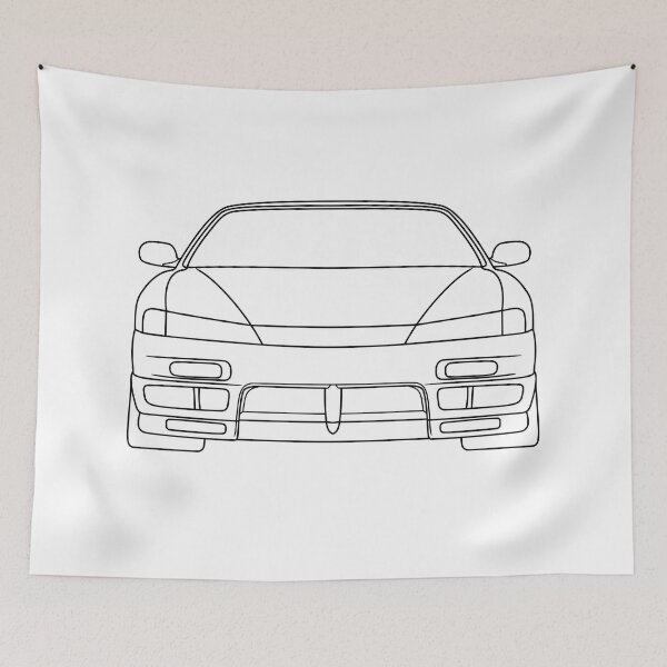 Item preview, Nissan Silvia S14 200SX black lines designed and sold by EdimDesign.
