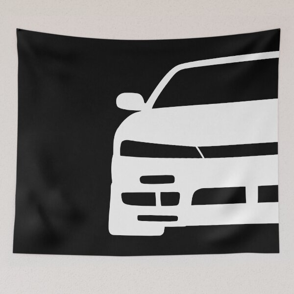 Item preview, Nissan Silvia S14 200SX white silhouette designed and sold by EdimDesign.
