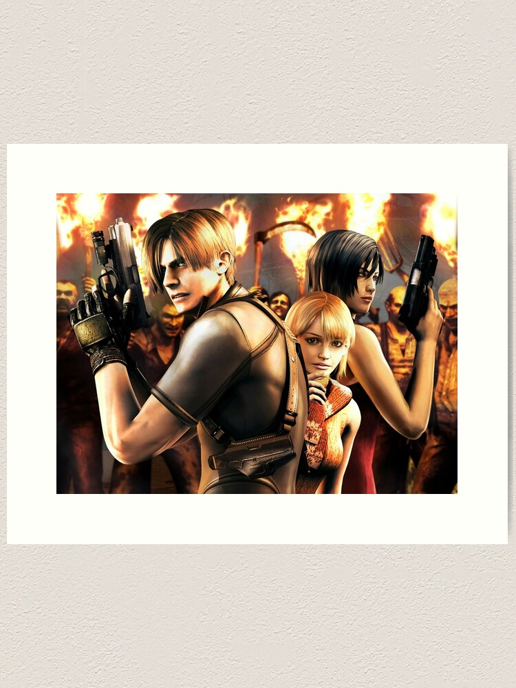 Resident Evil 4 Ashley Poster 4K Wallpaper Wall Art Decor 