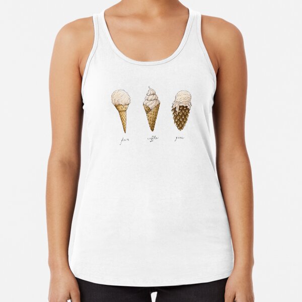 Ice-Cream Cones Racerback Tank Top