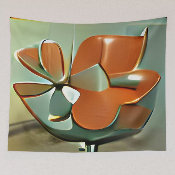 Artikelvorschau, modern mid-century floral abstract original art entworfen und verkauft von Surrealarts727.