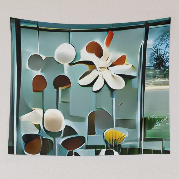 Artikelvorschau, modern mid-century floral abstract original art entworfen und verkauft von Surrealarts727.