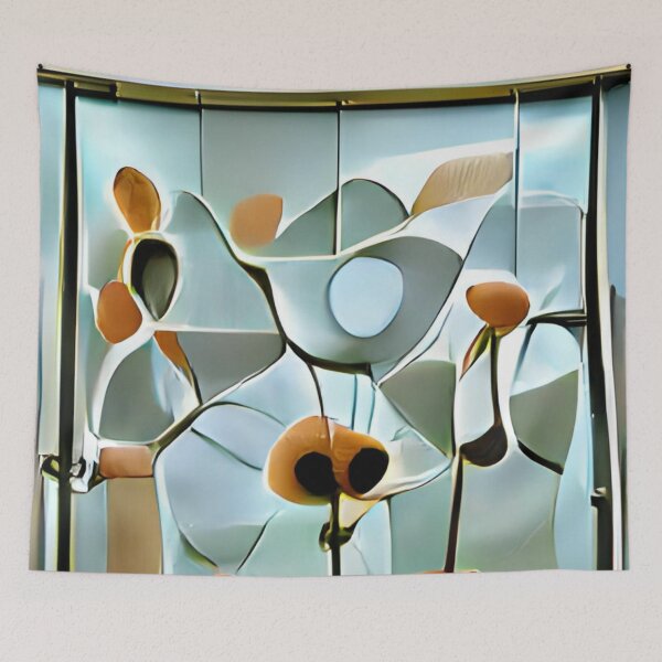 Artikelvorschau, modern mid-century floral abstract original art entworfen und verkauft von Surrealarts727.