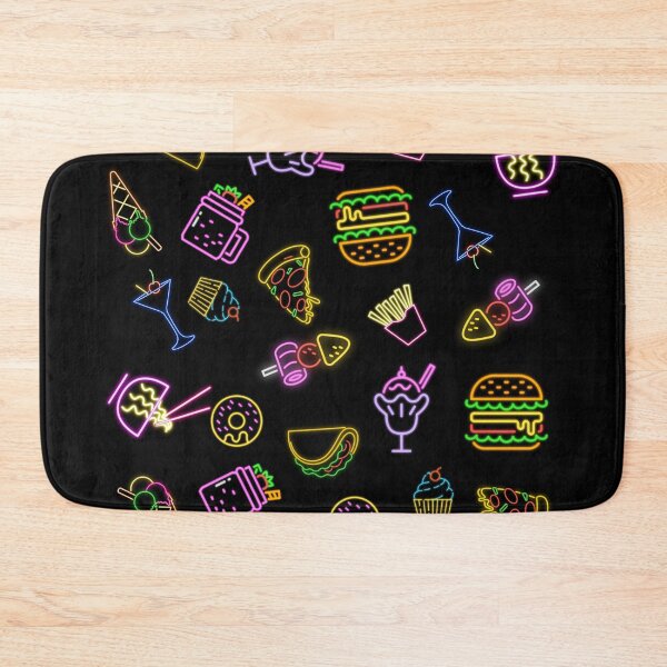 Item preview, 80s Neon Food Attack designed and sold by PrettyGrimGhoul.