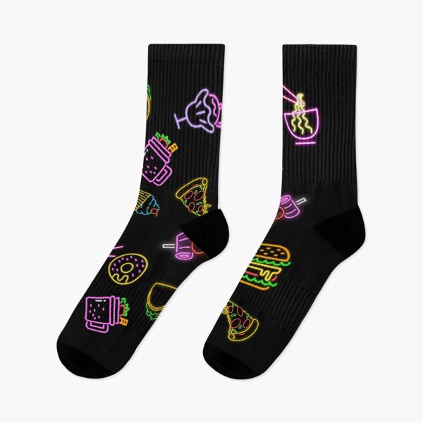 Item preview, 80s Neon Food Attack designed and sold by PrettyGrimGhoul.