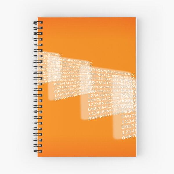 Item preview, Orange Background Numbers designed and sold by Henrik Lehnerer.