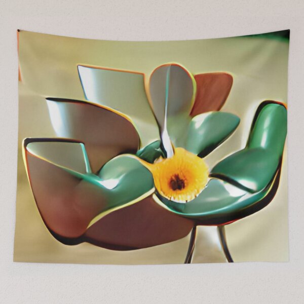 Artikelvorschau, modern mid-century floral abstract original art entworfen und verkauft von Surrealarts727.