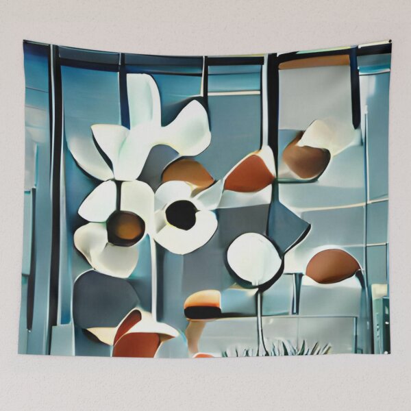 Artikelvorschau, modern mid-century floral abstract original art entworfen und verkauft von Surrealarts727.