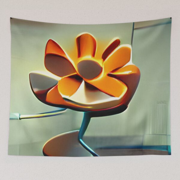 Artikelvorschau, modern mid-century floral abstract original art entworfen und verkauft von Surrealarts727.