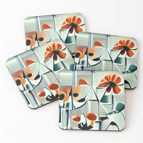 Artikelvorschau, modern mid-century floral abstract original art entworfen und verkauft von Surrealarts727.