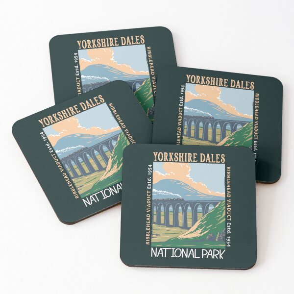 Item preview, Yorkshire Dales National Park England Ribblehead Viaduct Distressed designed and sold by KrisSidDesigns.