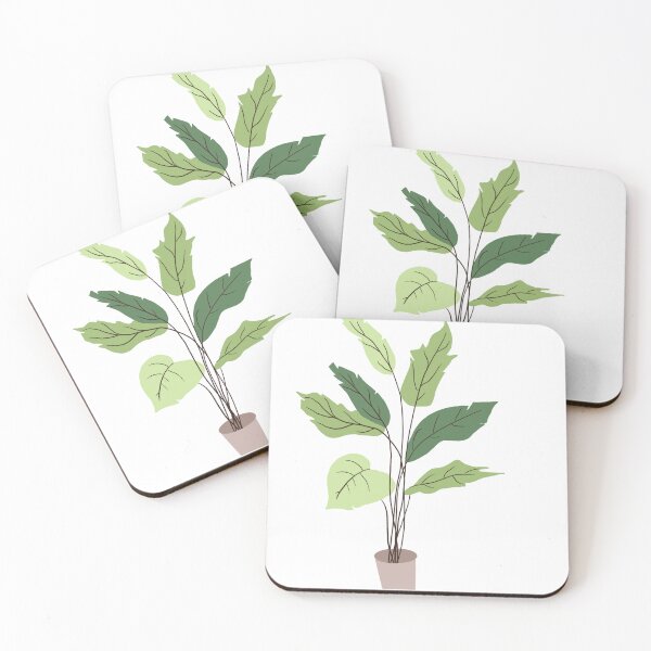Item preview, Leafy green potted plant designed and sold by abbyede.