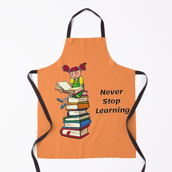 Item preview, Cute Cartoon Style Quote Never Stop Learning designed and sold by iziskosmos.