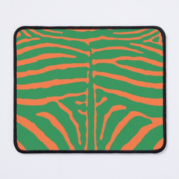 Item preview, Zebra Wild Animal Print 276 Green and Orange designed and sold by tonymagnerart.