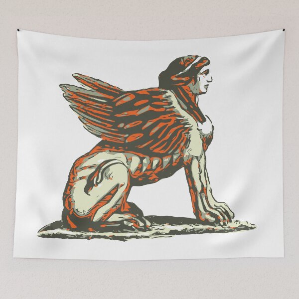 Item preview, Greek sphinx 2 (pop art) designed and sold by Escarpatte.