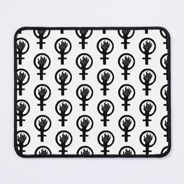 Item preview, Block Printed Flaming Feminist Fist designed and sold by izzycreates.