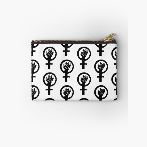 Item preview, Block Printed Flaming Feminist Fist designed and sold by izzycreates.