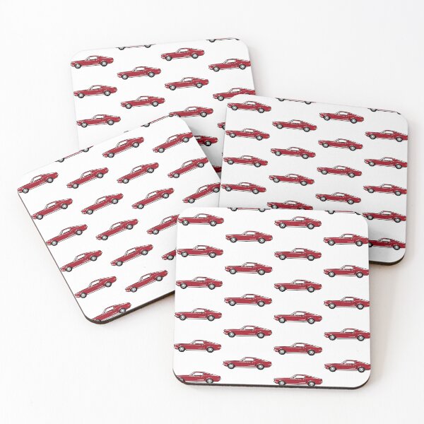 Item preview, Deep Red 60s FM Fastback designed and sold by MandyCarsArts.
