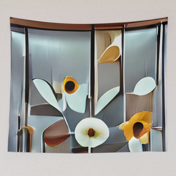Artikelvorschau, modern mid-century floral abstract original art entworfen und verkauft von Surrealarts727.