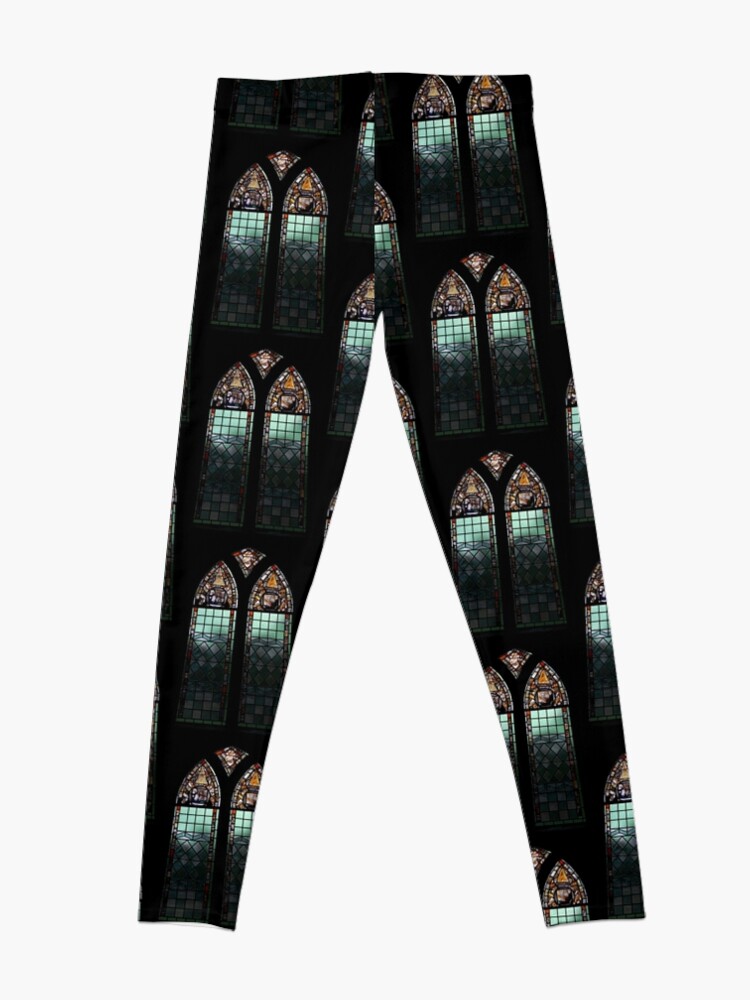 CHURCH STAINED GLASS Window Leggings. New. Gothic £17.00 - PicClick UK