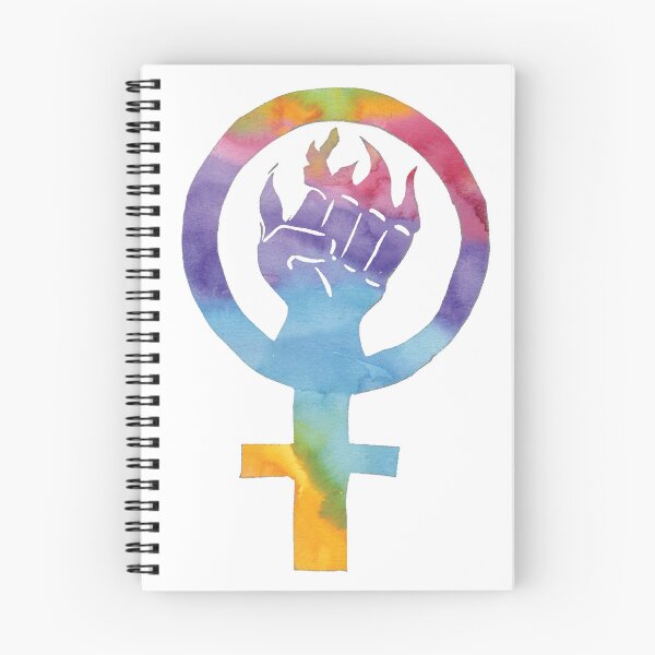 Item preview, Rainbow Flaming Feminist Fist designed and sold by izzycreates.