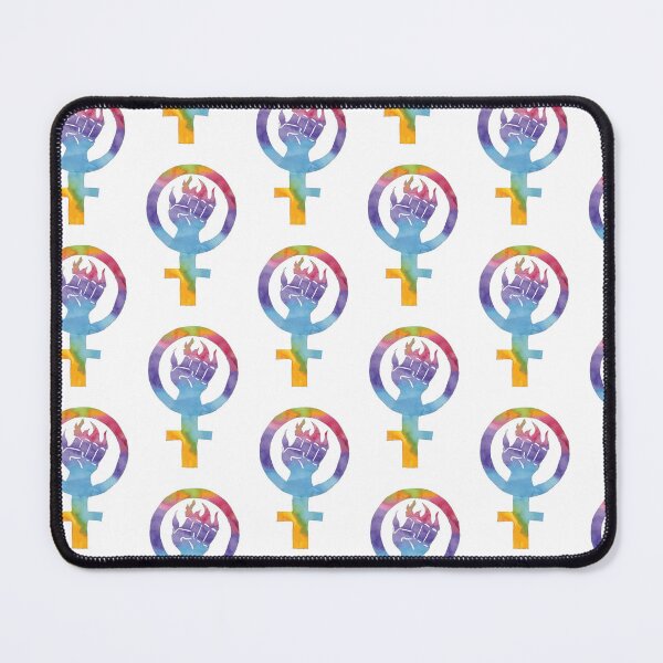 Item preview, Rainbow Flaming Feminist Fist designed and sold by izzycreates.