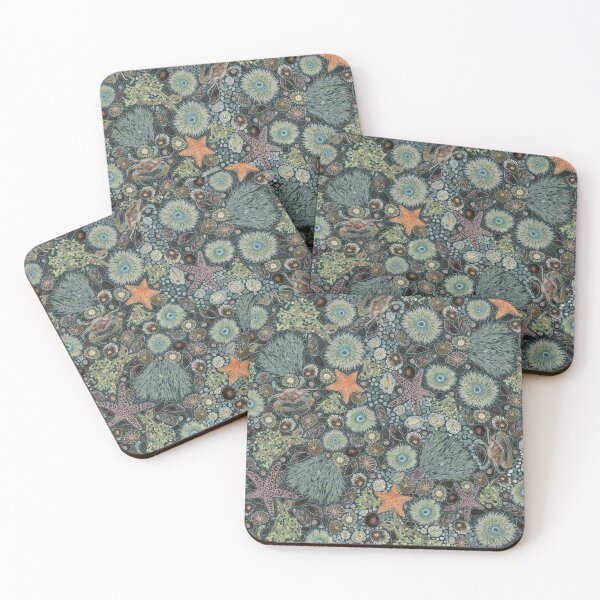 Item preview, Tidal Adventure - green background designed and sold by Rachel Quinlan.