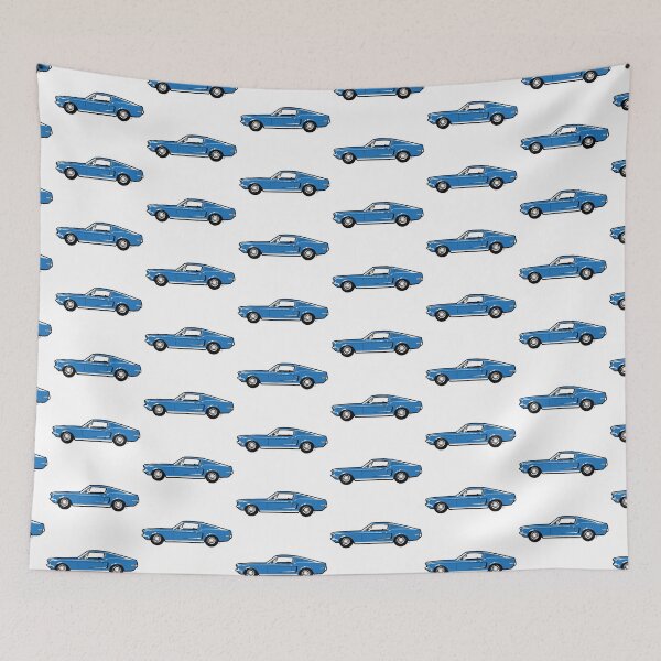Item preview, Blue 60s FM Fastback designed and sold by MandyCarsArts.