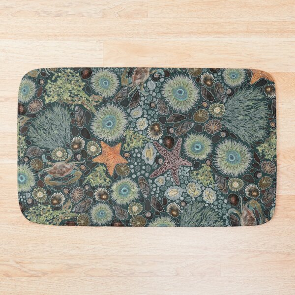 Item preview, Tidal Adventure - green background designed and sold by Rachel Quinlan.