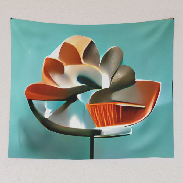 Artikelvorschau, modern mid-century floral abstract original art entworfen und verkauft von Surrealarts727.