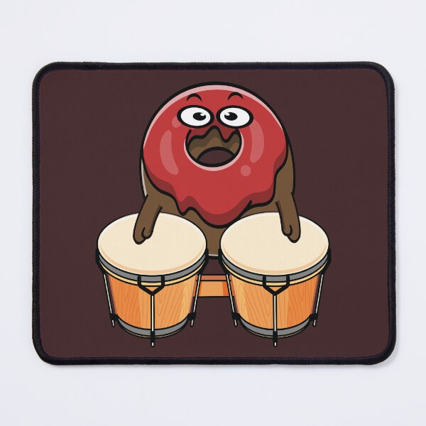Item preview, Donut playing timpani drums designed and sold by Donutlovers.