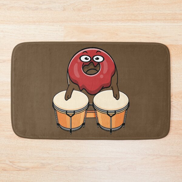 Item preview, Donut playing timpani drums designed and sold by Donutlovers.