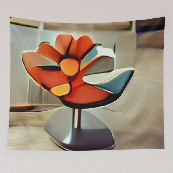 Artikelvorschau, mid-century floral abstract original art entworfen und verkauft von Surrealarts727.