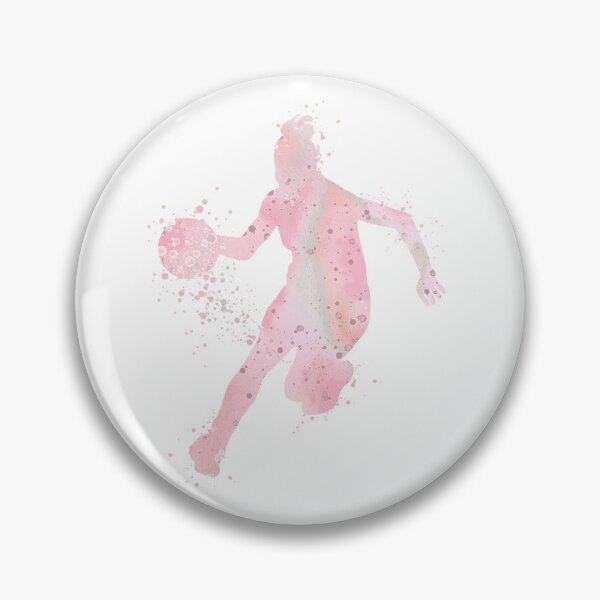 Item preview,  Girl Basketball Player Dribbling Watercolor Sport Gift designed and sold by LotusGifts.