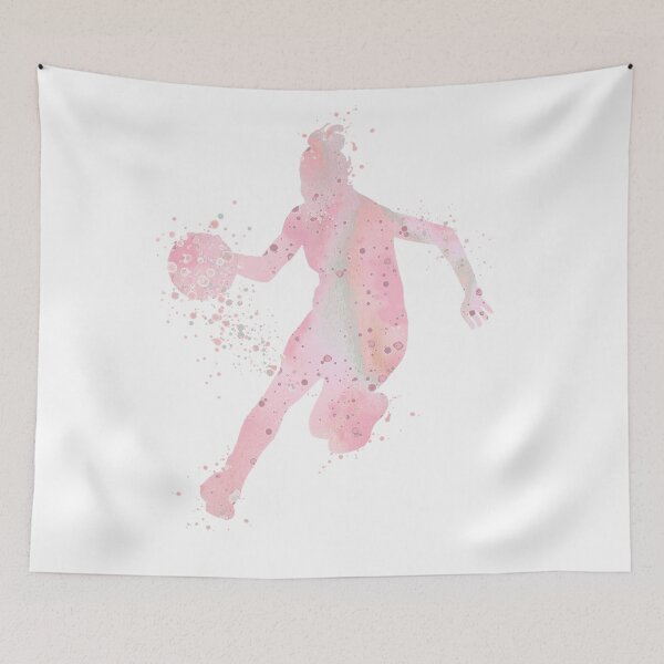Item preview,  Girl Basketball Player Dribbling Watercolor Sport Gift designed and sold by LotusGifts.