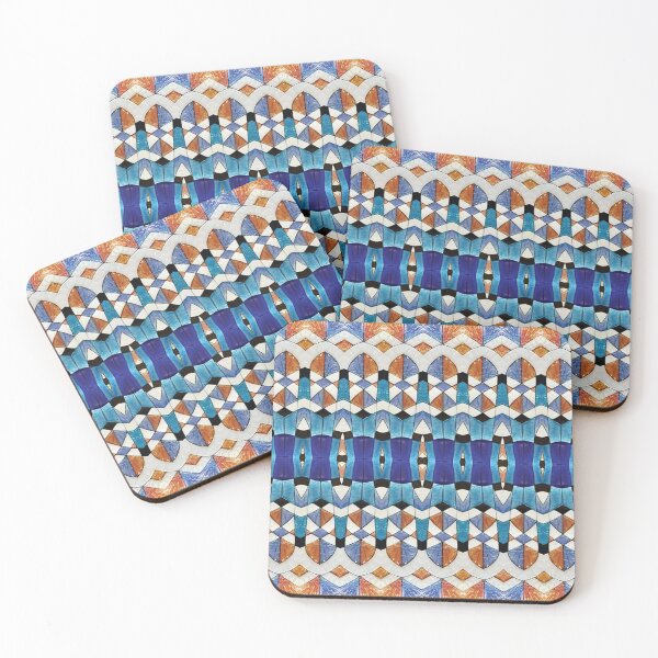 Item preview, decorative multicolored geometric pattern  17 designed and sold by ErhanArt.