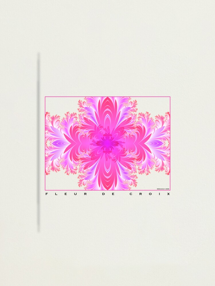Alternate view of Fleur de Croix Fuchsia Photographic Print