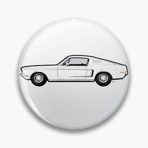 Item preview, White 60s FM Fastback designed and sold by MandyCarsArts.