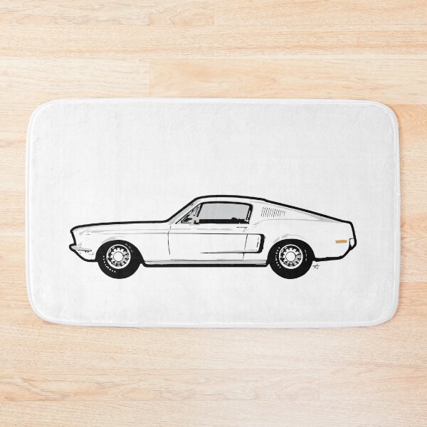 Item preview, White 60s FM Fastback designed and sold by MandyCarsArts.