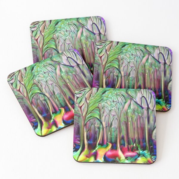 Item preview, psychedelic forest colorful trippy original art surreal designed and sold by Surrealarts727.
