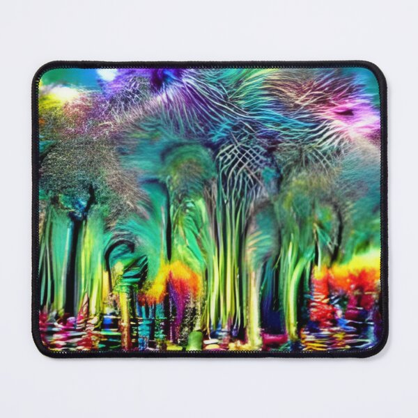 Item preview, psychedelic forest colorful trippy original art surreal designed and sold by Surrealarts727.