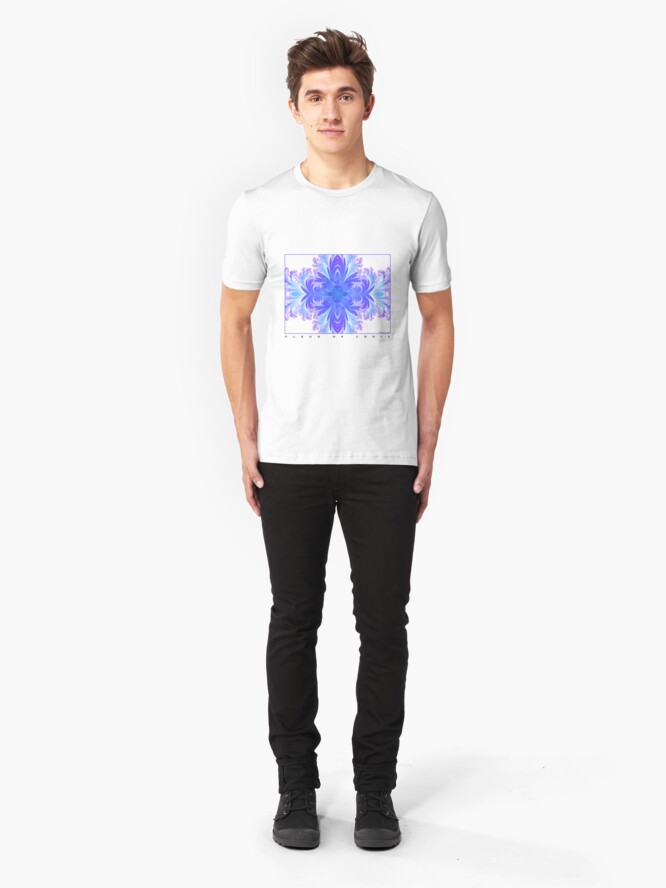 Alternate view of Fleur de Croix Violet Slim Fit T-Shirt