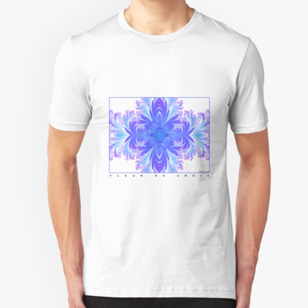 Fleur de Croix Violet Slim Fit T-Shirt