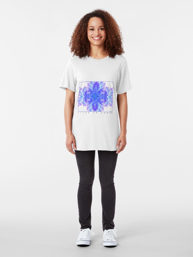 Alternate view of Fleur de Croix Violet Slim Fit T-Shirt
