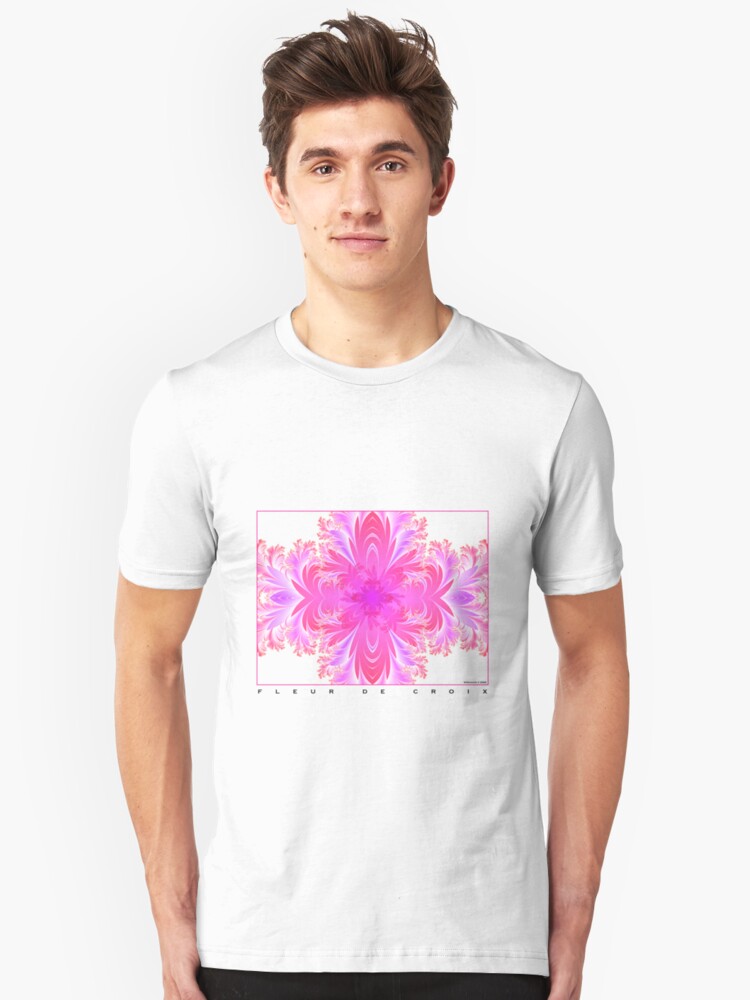 Alternate view of Fleur de Croix Fuchsia Slim Fit T-Shirt